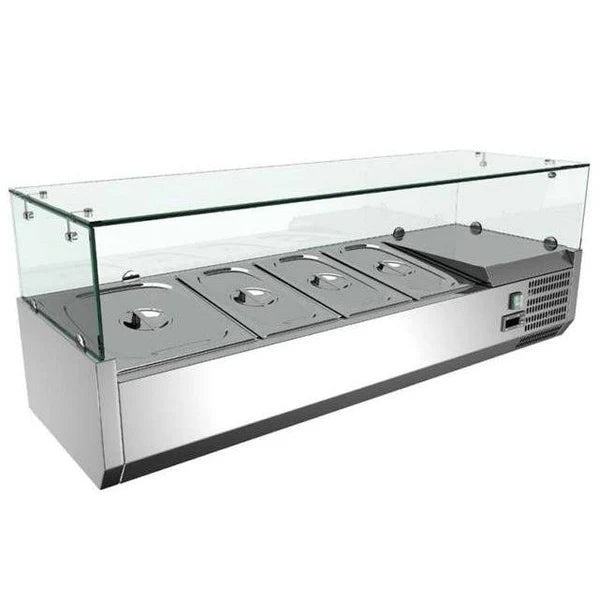 47" Refrigerated Topping Rail with 4-Pan Capacity - 46679