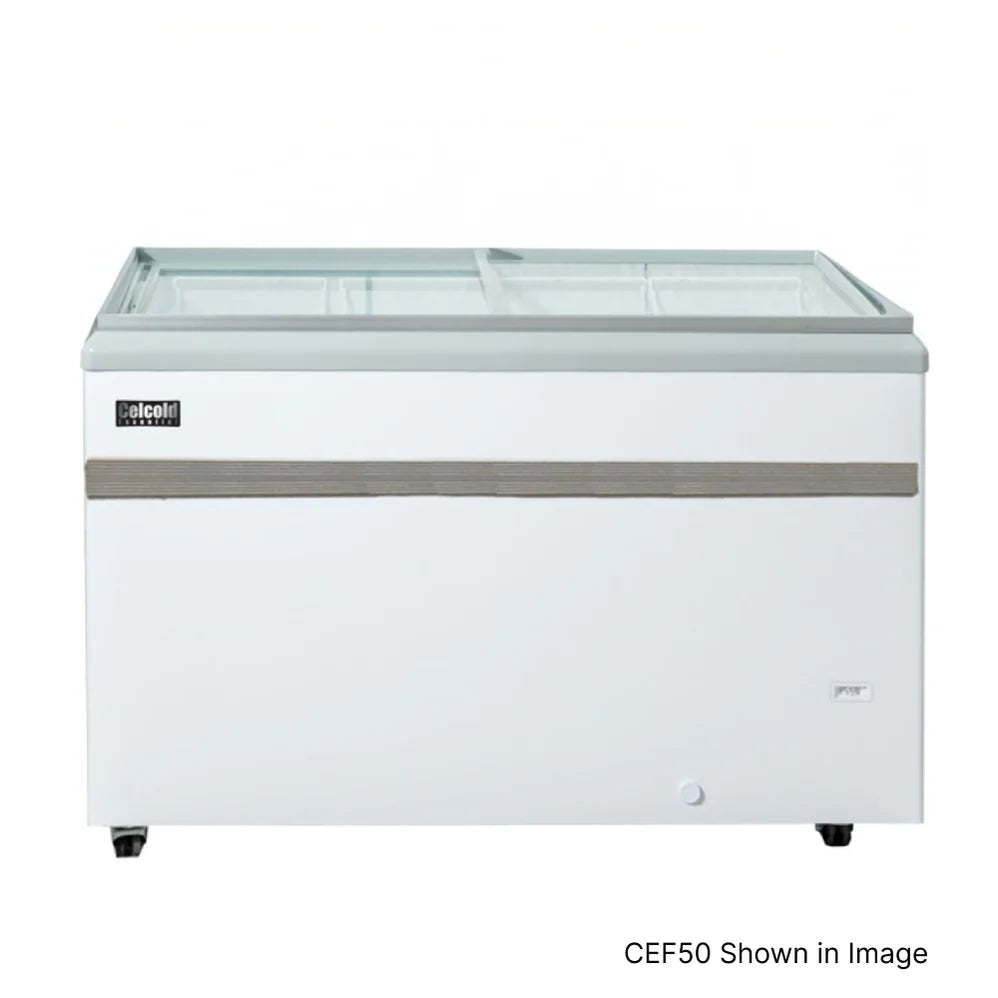 Celcold 50" Glass Sliding Door Ice Cream Cabinet - CEF50