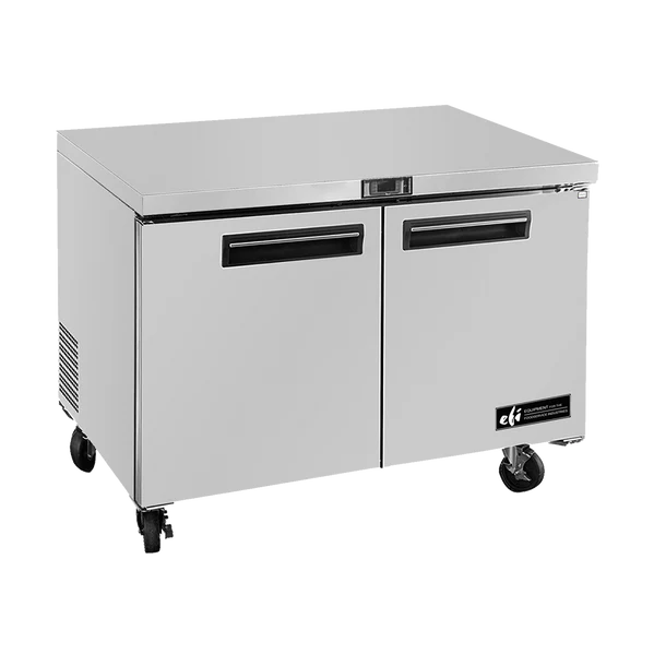 48" 2-Door Stainless Steel Undercounter Refrigerator - 13.4 Cu. Ft.