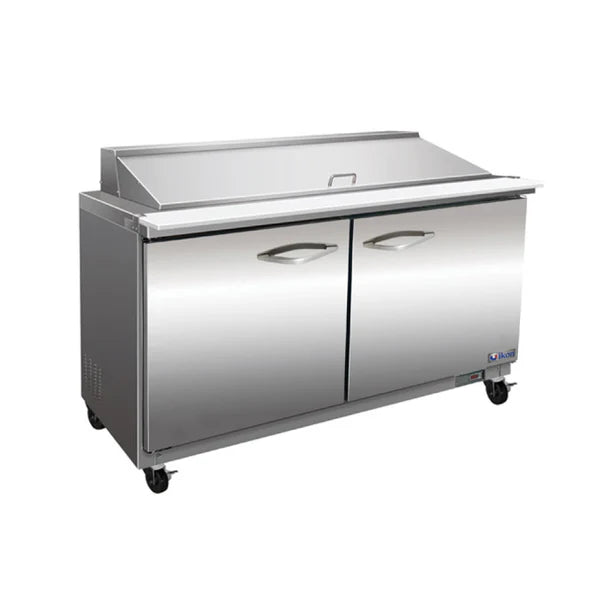 48" 2-Door Megatop Sandwich Prep Table