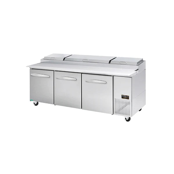 94" 3-Door Refrigerated Pizza Prep Table