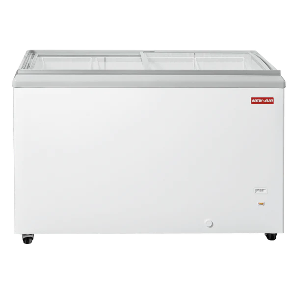 50" Ice Cream Freezer with Slide Flat Glass Top 10.9 Cu. Ft. - NIF-50-FG