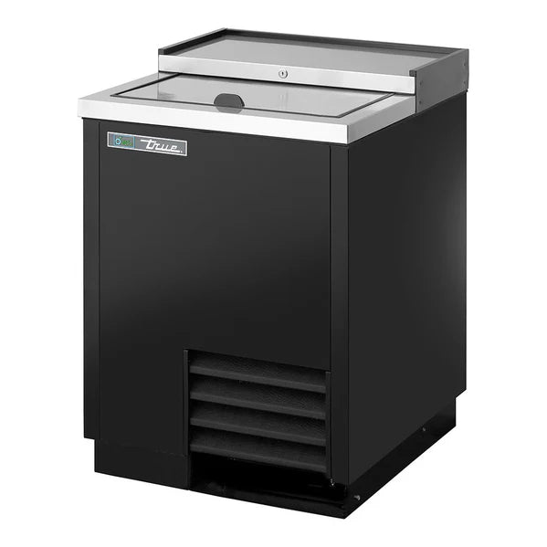 TD-24-7-HC 24.5" Solid Slide Lid Deep Well Horizontal Bottle Cooler
