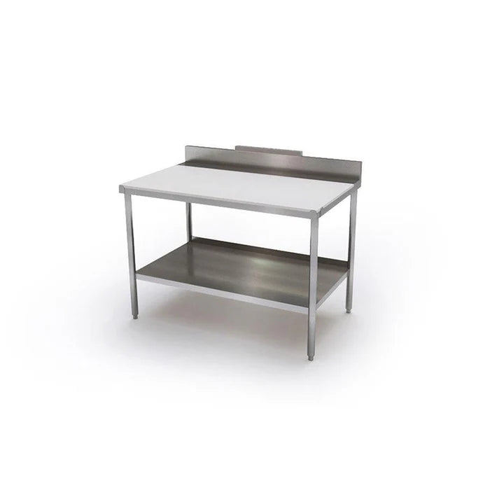30" x 120" Cutting Tables With Rear Deck and Standard Backsplash