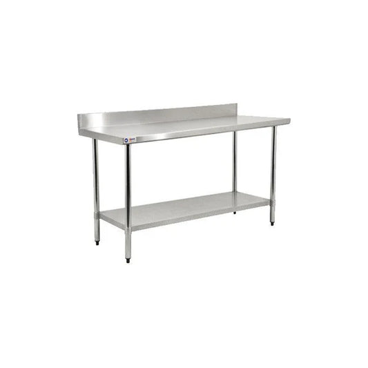 24" x 48" Stainless Steel Table With 4" Backsplash - 22081