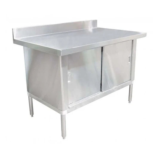 30" x 48" Stainless Steel Knockdown Worktable Overhang Edge - 24403