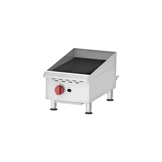15" Countertop Radiant Gas 2-Burner Charbroiler - 40,000 BTU