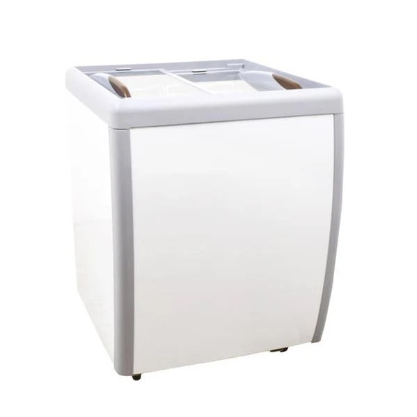26" Flat Glass Top Ice Cream Display Chest Freezer, 5.5 cu. ft - 46492