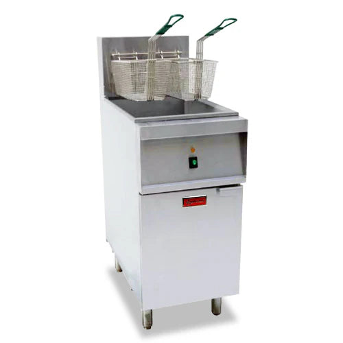 40 Lb. Electric Floor Deep Fryer - 47331 - 208V/3Ph