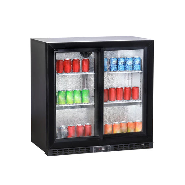 35" Sliding Glass 2-Door Back Bar Cooler - 47587