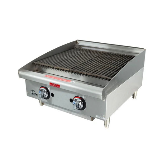 24" Radiant Gas Charbroiler - 80,000 BTU