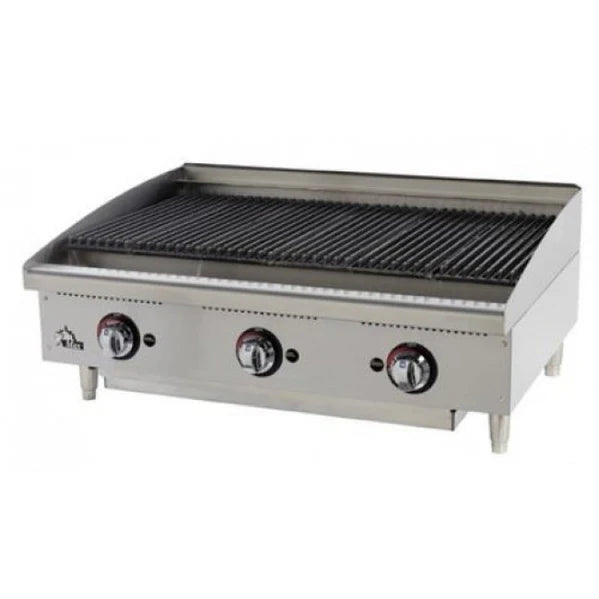 36" Radiant Gas Charbroiler - 120,000 BTU