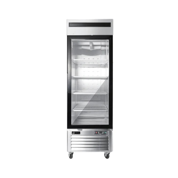 Bottom-Mount Glass Door Refrigerator with Left-Hand Door