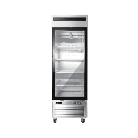 Bottom-Mount Glass Door Refrigerator with Left-Hand Door