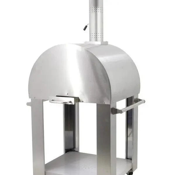 32" Stainless Steel Wood Fired Pizza Oven With Stand