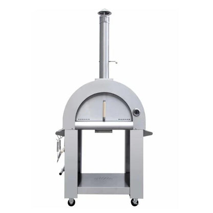 32" Stainless Steel Wood Fired Pizza Oven With Stand