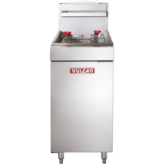 45-50 Lb. Natural Gas Floor Fryer - 120,000 BTU