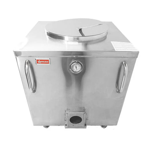 32" x 32" Stainless Steel Tandoor Clay Oven - Charcoal - 47441