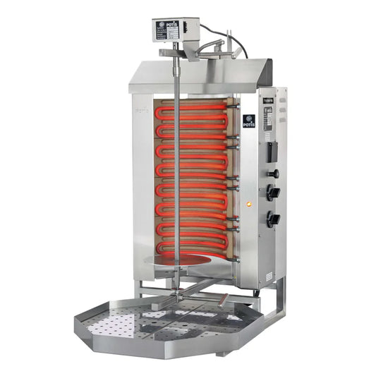 66 Lb. Electric 2-Burner Vertical Doner Kebab Machine - 49063 - 120/208V