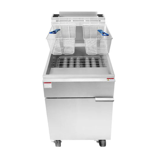 75 Lb. Single Super Runner Value Natural Gas Fryer - 150,000 BTU
