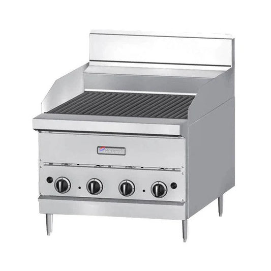 24" Ceramic Briquette Charbroiler - 60,000 BTU