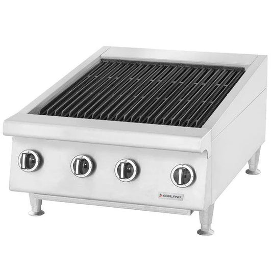 24" Radiant Gas Charbroiler With Non-Adjustable Grates - 72,000 BTU