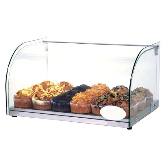 25L Countertop Bakery Display Case with Curved Front Glass