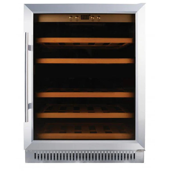 23" Single Zone Stainless Steel Wine Cooler, 51 Bottles - 45261