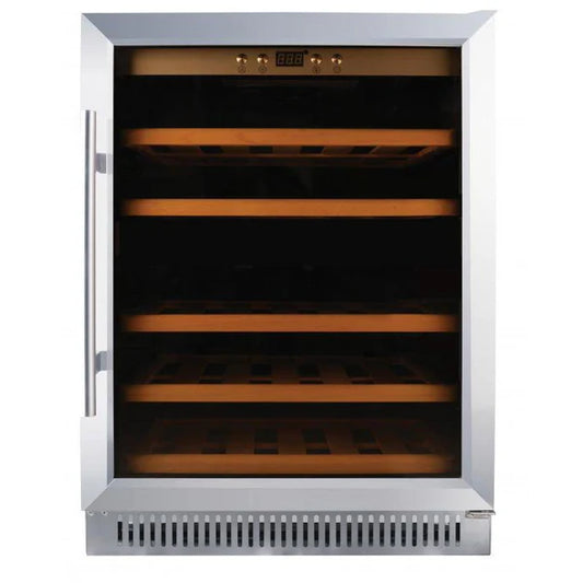 23" Single Zone Stainless Steel Wine Cooler, 51 Bottles - 45261