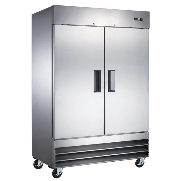 54" Solid 2-Door Reach-In Freezer