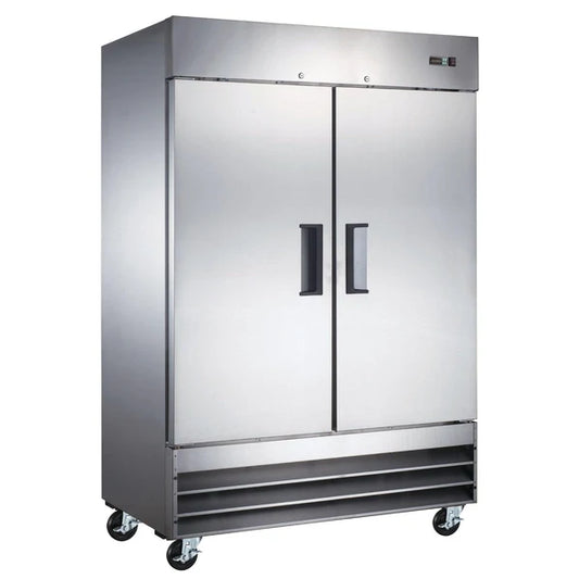 54" Solid 2-Door Reach-In Freezer