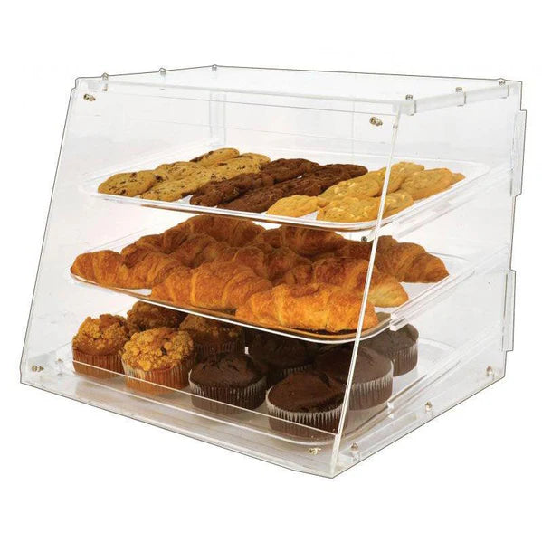 Deli Case Risers Omcan Acrylic Countertop Bakery Display Case with 3 Trays – Raian Food ...