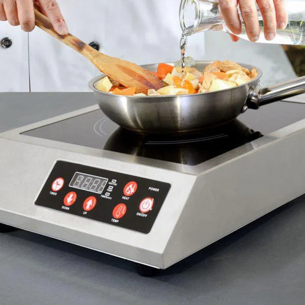 11" x 11" Stainless Steel Commercial Countertop Induction Cooker 1.8 kW, 120V - 44415