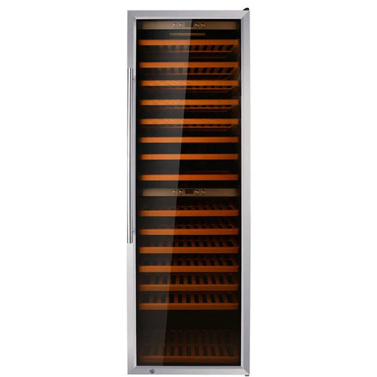 Dual Zone Stainless Steel Wine Cooler, 181 Bottles - 45258